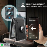 Hjemix | 🔥Pop Up aluminiumsveske Pengeklips Slim Leather Slots Kredittkortholdere RFID Blocking Bifold Minimalist Wallet