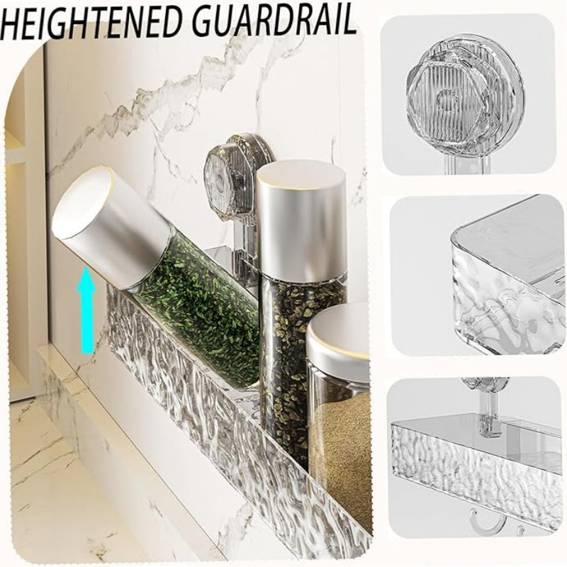 Hjemix | 🔥Vegghengt avtakbar sugekopphylle med kroker