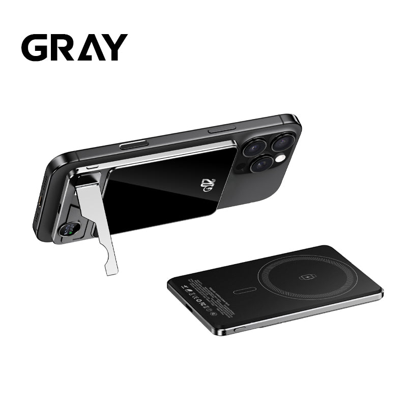 Hjemix | 💯 Magnetisk strømbank med to moduser og stativ