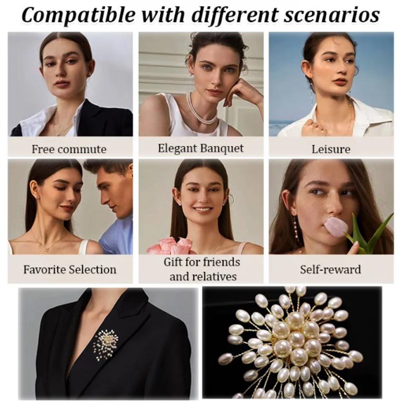 Hjemix | 💖KJØP 1 FÅ 1 GRATIS✨Damers high-end utsøkt håndlaget perlebrosje