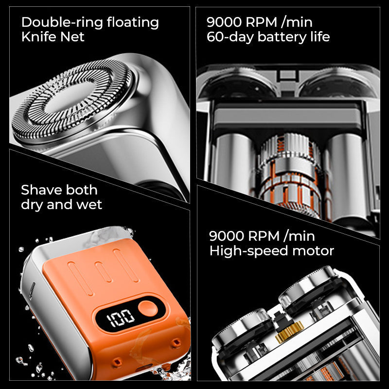 Hjemix | Men’s Portable Mini Rotary Electric Shaver