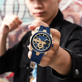 Hjemix | 💎Stilig sportsklokke med lysende display, silikonrem og vanntett design💎