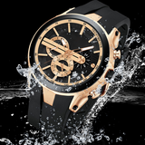 Hjemix | 💎Stilig sportsklokke med lysende display, silikonrem og vanntett design💎