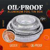 Hjemix | Oljebestandig aluminiumsfoliebox
