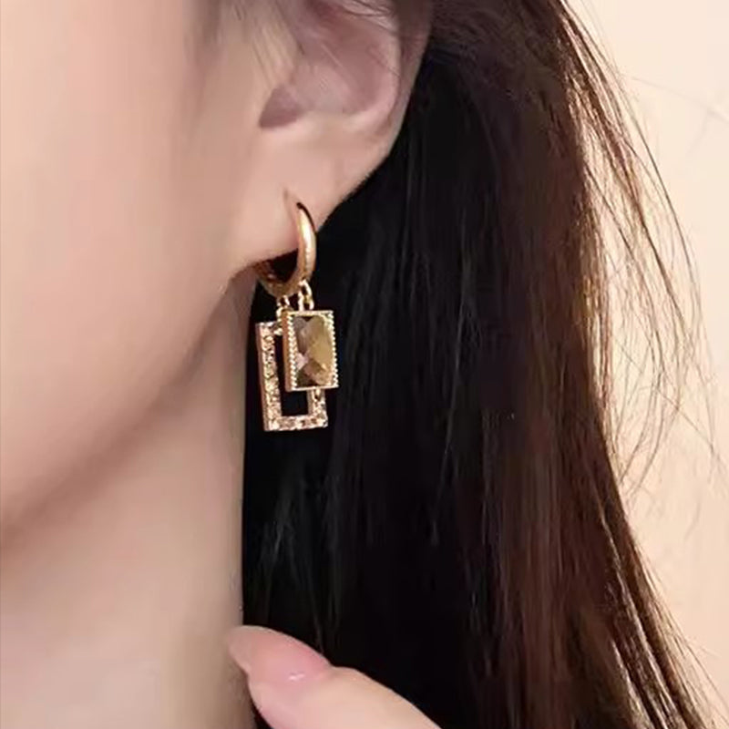 Hjemix | Dangle Hoop-øreringer for kvinner