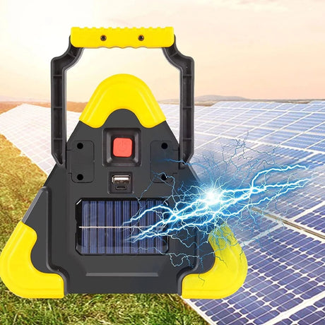 Hjemix | 2-IN-1 solcelledrevet varsellampe i veikanten
