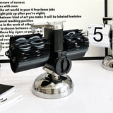 Hjemix | Moderne, digital, mekanisk vintageklokke med innvendig tannhjulsdrift