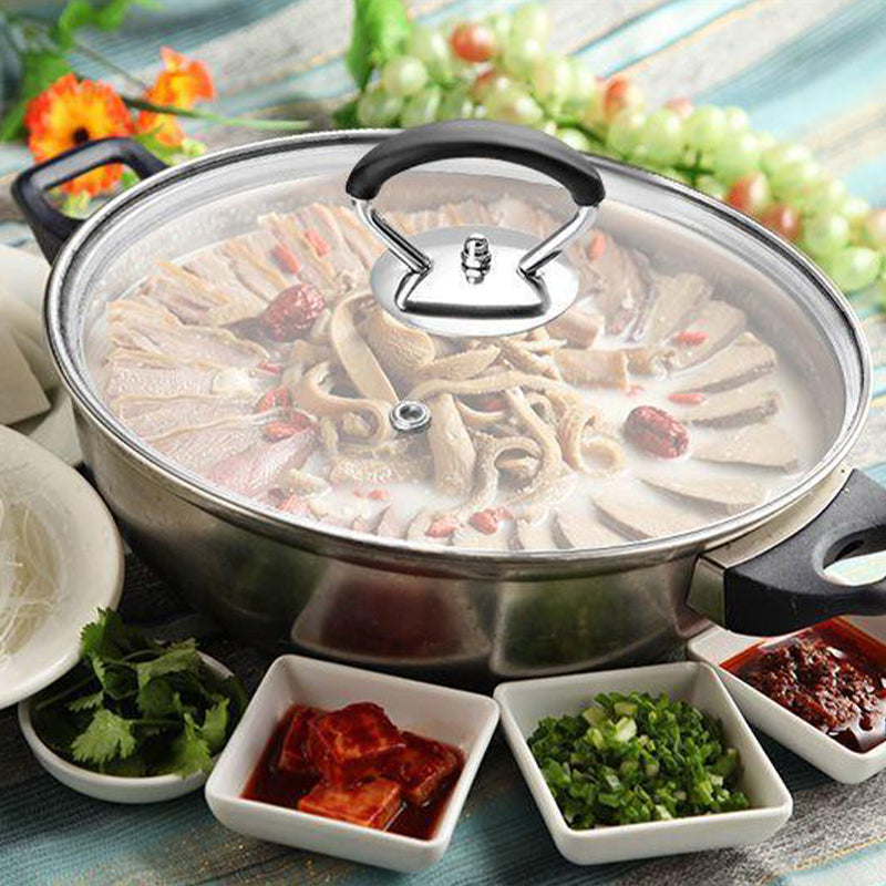 Hjemix | Silikongryteklokke med anti-sprutknott som holder håndtaket