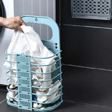 Hjemix | Sammenleggbar veggmontert skittentøyskurv