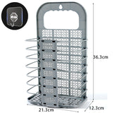 Hjemix | Sammenleggbar veggmontert skittentøyskurv