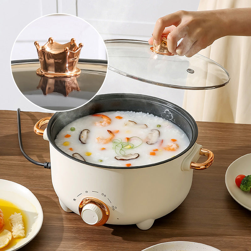 Hjemix | Multifunksjonell elektrisk non-stick komfyr med dampkoker