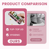 Hjemix | Bærbar, forseglede pilleboks med 4 rom