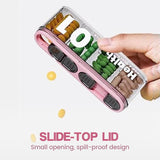 Hjemix | Bærbar, forseglede pilleboks med 4 rom