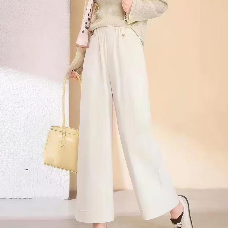 Hjemix | Bukser med høy midje og vide ben