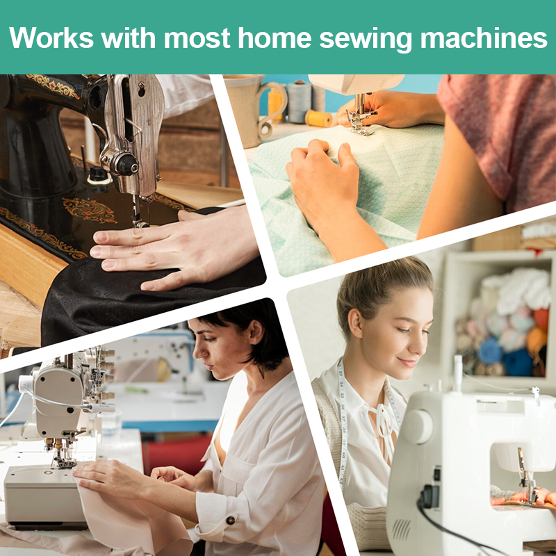 Hjemix | Slitesterkt sett med presseføtter til symaskin