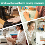 Hjemix | Slitesterkt sett med presseføtter til symaskin