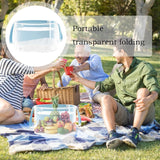 Hjemix | Utendørs gjennomsiktig sammenleggbar vaskebalje med håndtak