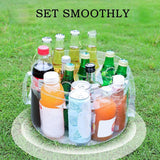 Hjemix | Utendørs gjennomsiktig sammenleggbar vaskebalje med håndtak