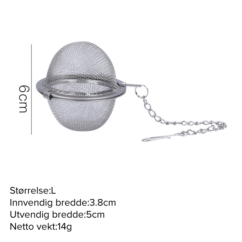 Hjemix | Gaveutvalg - Krydders- og tefilter i rustfritt stål 304