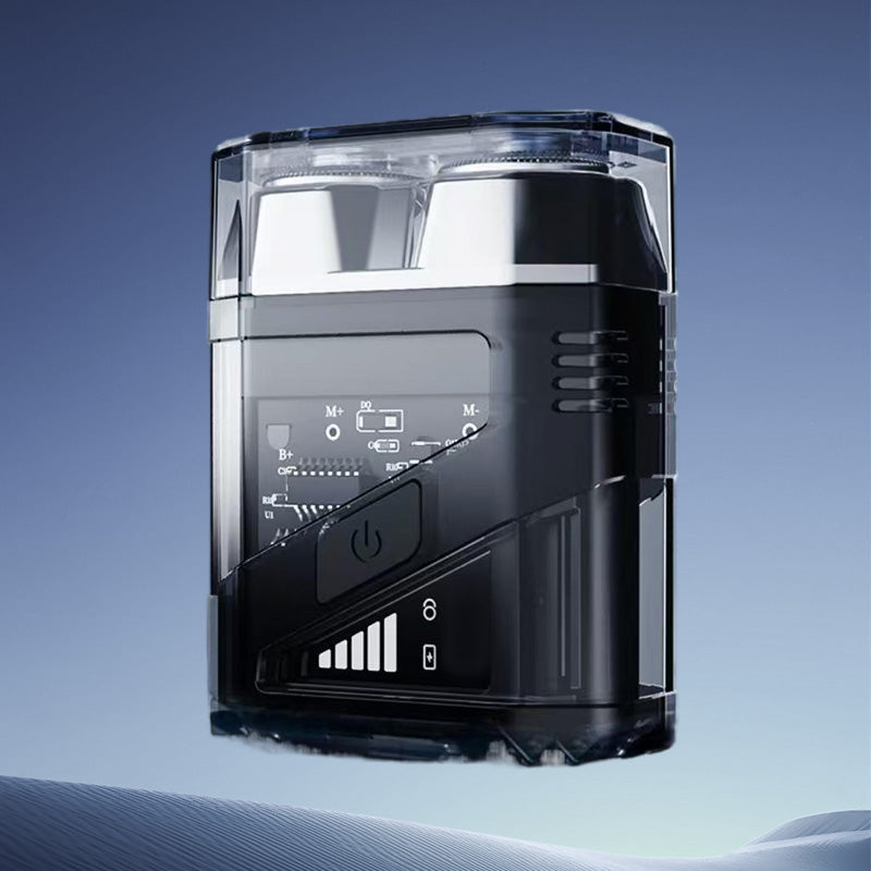 Hjemix | Gjennomsiktig mini-elektrisk barberhøvel – IPX7 vanntett