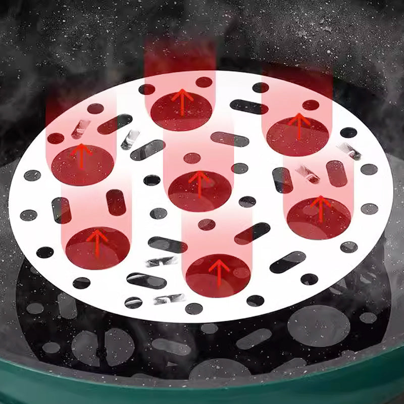 Hjemix | Sølvfarget dampkokerstativ i rustfritt stål med stativ for matlaging