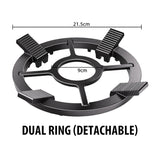 Hjemix | Universell gasskomfyrstativ med sklisikkert støttehylle