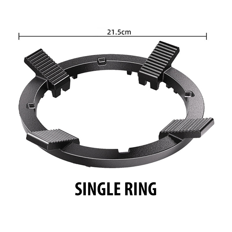 Hjemix | Universell gasskomfyrstativ med sklisikkert støttehylle