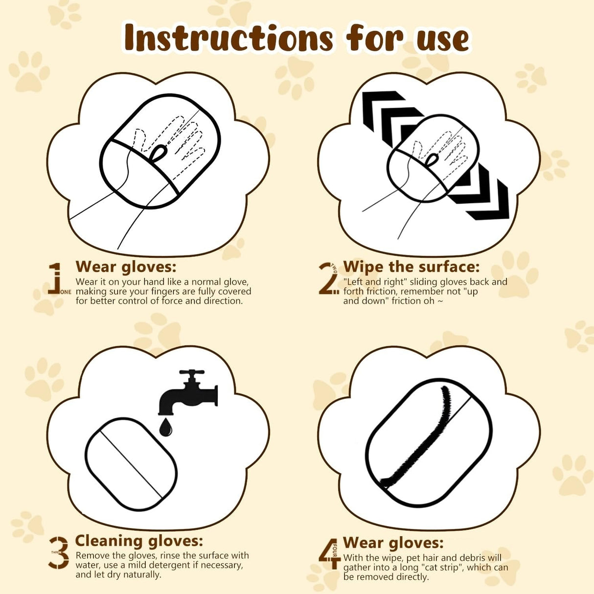 Hjemix | Elektrostatiske hansker for fjerning av dyrehår