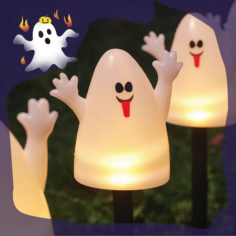 Hjemix | Halloween gresskarhage solcellelampe