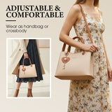 Hjemix | Elegant damesekker med glitrende hjerteanheng