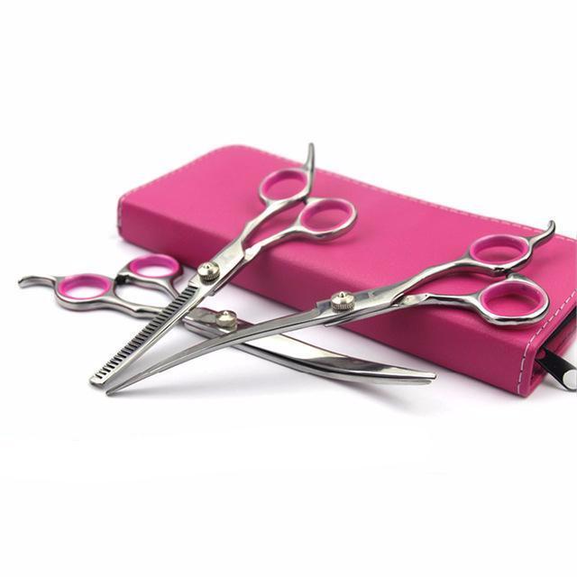 Hjemix | Rustfritt Stål Hund Klipping og Pelsstell Saks Sett