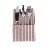 Hjemix | Stripete Stoff Servietter (Sett med 12)