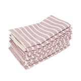 Hjemix | Stripete Stoff Servietter (Sett med 12)