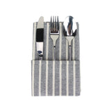 Hjemix | Stripete Stoff Servietter (Sett med 12)