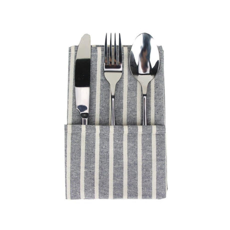 Hjemix | Stripete Stoff Servietter (Sett med 12)