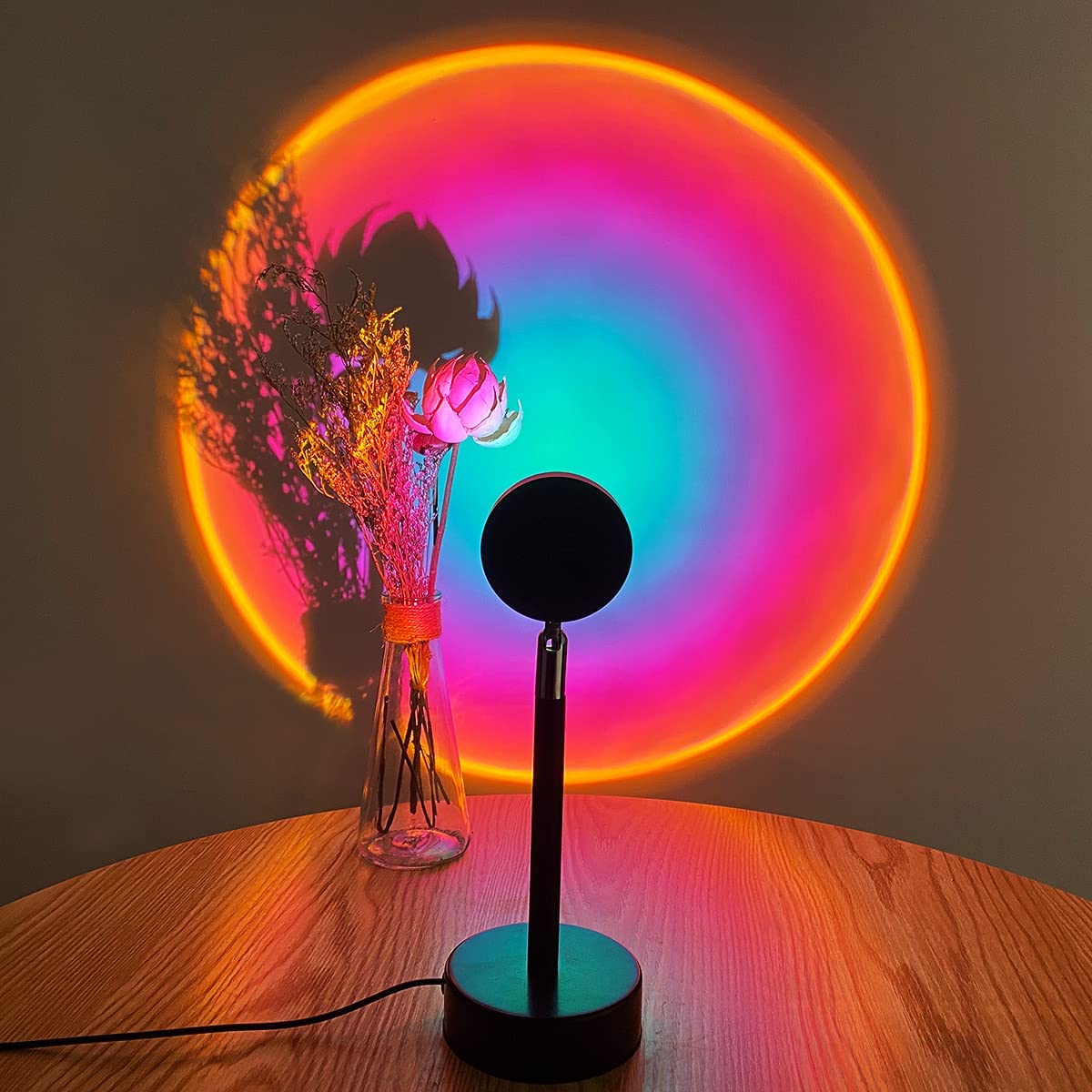 Hjemix | Sunset Lampe - Luminex - USB Drevet - Regnbueprojeksjon
