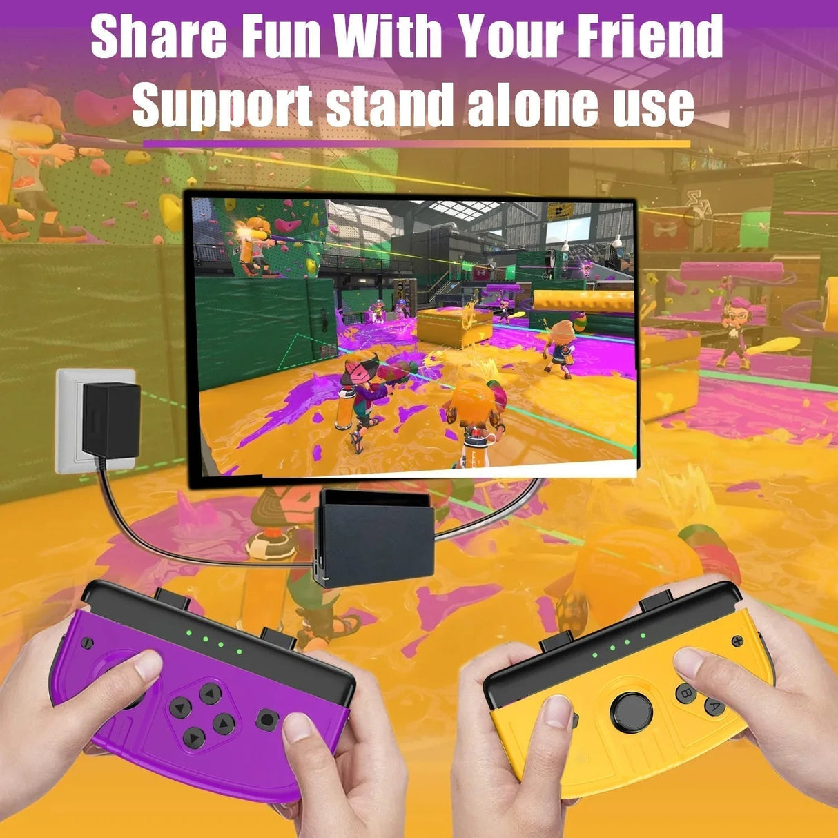 Hjemix | Trådløs OLED Joycon Gamepad for Nintendo Switch Joyco