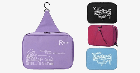 Hjemix | Kosmetikkpose Toalettsaker - Reisesekk Vanntett Kompakt Hengende Personlig Pleie Hygiene Bag