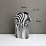 Hjemix | Vase med abstrakt geometri