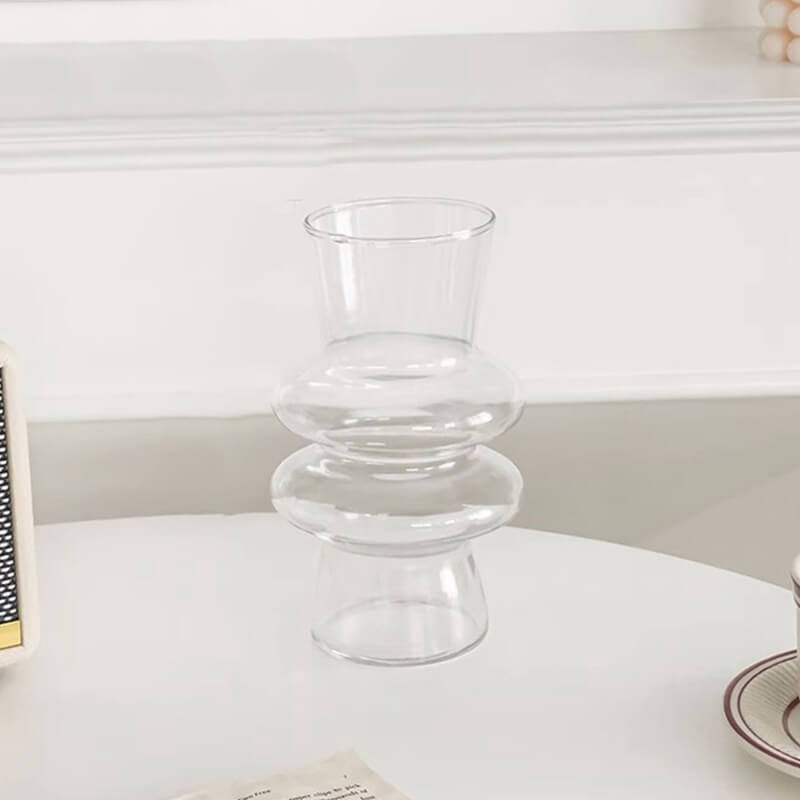 Hjemix | Bølgeformet Glassblomst Vase