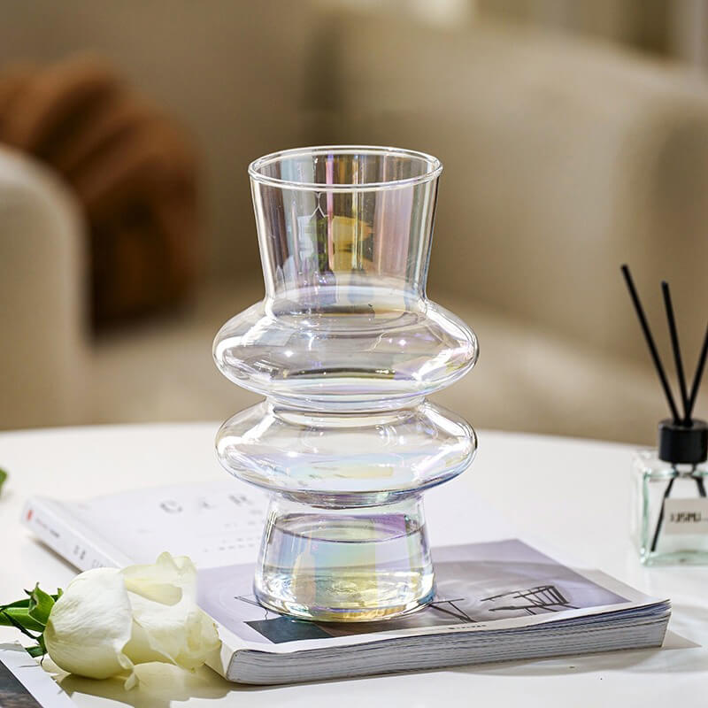 Hjemix | Bølgeformet Glassblomst Vase