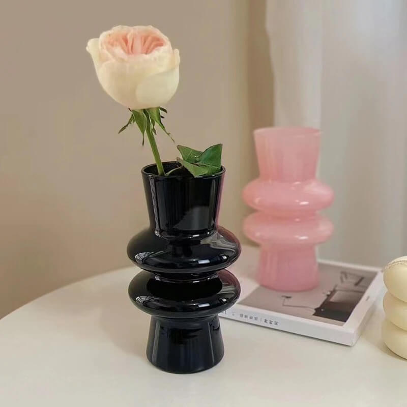Hjemix | Bølgeformet Glassblomst Vase