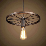 Hjemix | Retro-stil-hjul-pendel-belysning