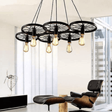 Hjemix | Retro-stil-hjul-pendel-belysning