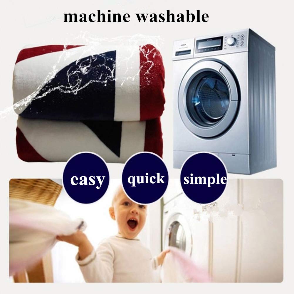 Hjemix | Flanell-Sherpa Teppe med Amerikansk Flagg