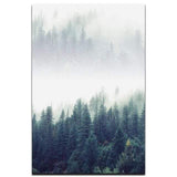 Hjemix | 3-delt Nordic Forest Landscape Veggkunst