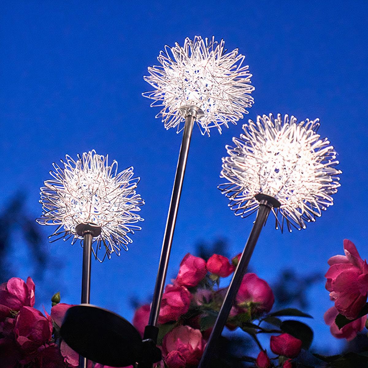 Hjemix | Dandelion Garden Lights, Solar Powered