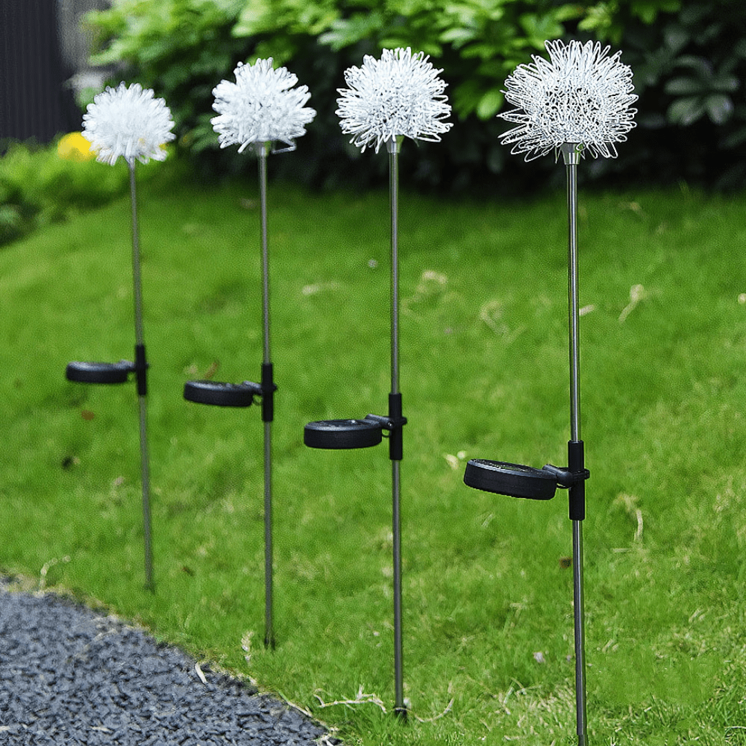 Hjemix | Dandelion Garden Lights, Solar Powered
