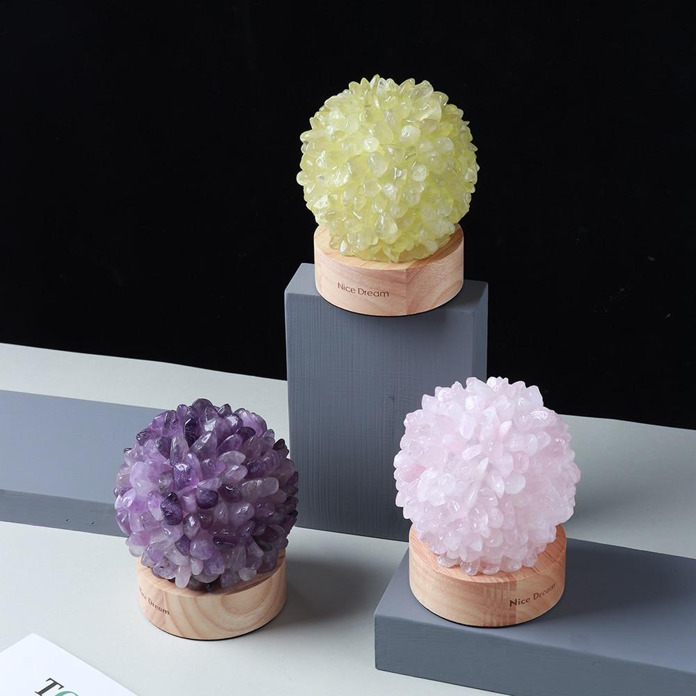 Hjemix | Aventurine Kvarts Krystall Lampe