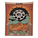 Hjemix | "Månen" Tarot Farget Tapestry
